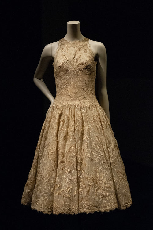 Boned corset tulle gown